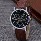 Watch Male Colorful Blue Light Glass Belt Man Wrist Watch