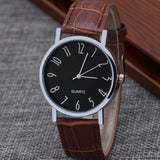 Watch Male Colorful Blue Light Glass Belt Man Wrist Watch