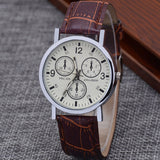 Watch Male Colorful Blue Light Glass Belt Man Wrist Watch