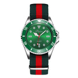 Watch Colour Stripe Weave Bring Quartz Motion Wrist Watch Watch