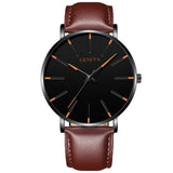 Minimalist Men's Fashion Slim Watch Simple Men's Business Stainless Steel Mesh Quartz Watch Relogio Masculino
