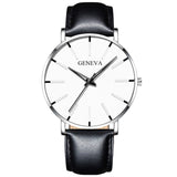 Minimalist Men's Fashion Slim Watch Simple Men's Business Stainless Steel Mesh Quartz Watch Relogio Masculino