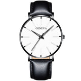Minimalist Men's Fashion Slim Watch Simple Men's Business Stainless Steel Mesh Quartz Watch Relogio Masculino