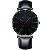 Minimalist Men's Fashion Slim Watch Simple Men's Business Stainless Steel Mesh Quartz Watch Relogio Masculino