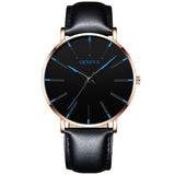 Minimalist Men's Fashion Slim Watch Simple Men's Business Stainless Steel Mesh Quartz Watch Relogio Masculino