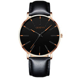 Minimalist Men's Fashion Slim Watch Simple Men's Business Stainless Steel Mesh Quartz Watch Relogio Masculino