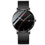 Watch Business Affairs Leisure Time Quartz Watch Waterproof Skin Net Bring