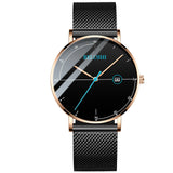 Watch Business Affairs Leisure Time Quartz Watch Waterproof Skin Net Bring