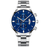 Men Militar Stainless Steel Watches Luxury Calendar Quartz Wristwatch Mens Business Casual Watch for Man Clock relogio masculino