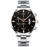 Men Militar Stainless Steel Watches Luxury Calendar Quartz Wristwatch Mens Business Casual Watch for Man Clock relogio masculino