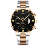 Men Militar Stainless Steel Watches Luxury Calendar Quartz Wristwatch Mens Business Casual Watch for Man Clock relogio masculino