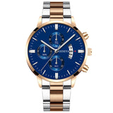 Men Militar Stainless Steel Watches Luxury Calendar Quartz Wristwatch Mens Business Casual Watch for Man Clock relogio masculino