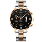 Men Militar Stainless Steel Watches Luxury Calendar Quartz Wristwatch Mens Business Casual Watch for Man Clock relogio masculino