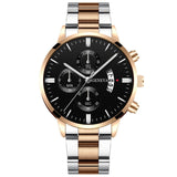 Men Militar Stainless Steel Watches Luxury Calendar Quartz Wristwatch Mens Business Casual Watch for Man Clock relogio masculino