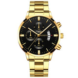 Men Militar Stainless Steel Watches Luxury Calendar Quartz Wristwatch Mens Business Casual Watch for Man Clock relogio masculino