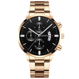 Men Militar Stainless Steel Watches Luxury Calendar Quartz Wristwatch Mens Business Casual Watch for Man Clock relogio masculino