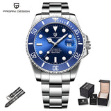 PAGANI Design Luxury Brand Men Watches Automatic Green Watch Men Stainless Steel Waterproof Business Sport Mechanical Wristwatch
