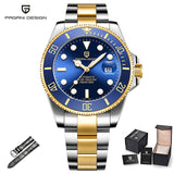 PAGANI Design Luxury Brand Men Watches Automatic Green Watch Men Stainless Steel Waterproof Business Sport Mechanical Wristwatch