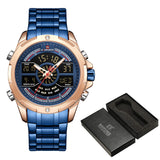 NAVIFORCE Watches For Men Top Luxury Brand Business Quartz Men’s Watch Stainless Steel Waterproof Wristwatch Relogio Masculino