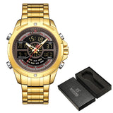 NAVIFORCE Watches For Men Top Luxury Brand Business Quartz Men’s Watch Stainless Steel Waterproof Wristwatch Relogio Masculino