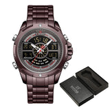 NAVIFORCE Watches For Men Top Luxury Brand Business Quartz Men’s Watch Stainless Steel Waterproof Wristwatch Relogio Masculino