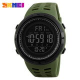 SKMEI Men Sports Watches Countdown Double Time Watch Alarm Chrono Digital Wristwatches 50M Waterproof Relogio Masculino 1251